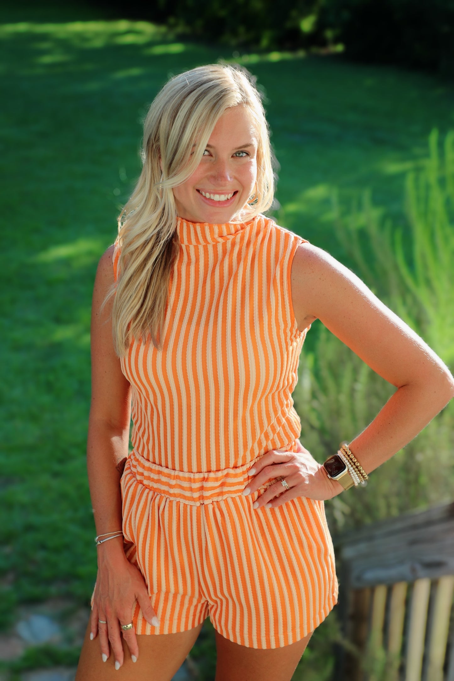 Sunny Glow Striped Set