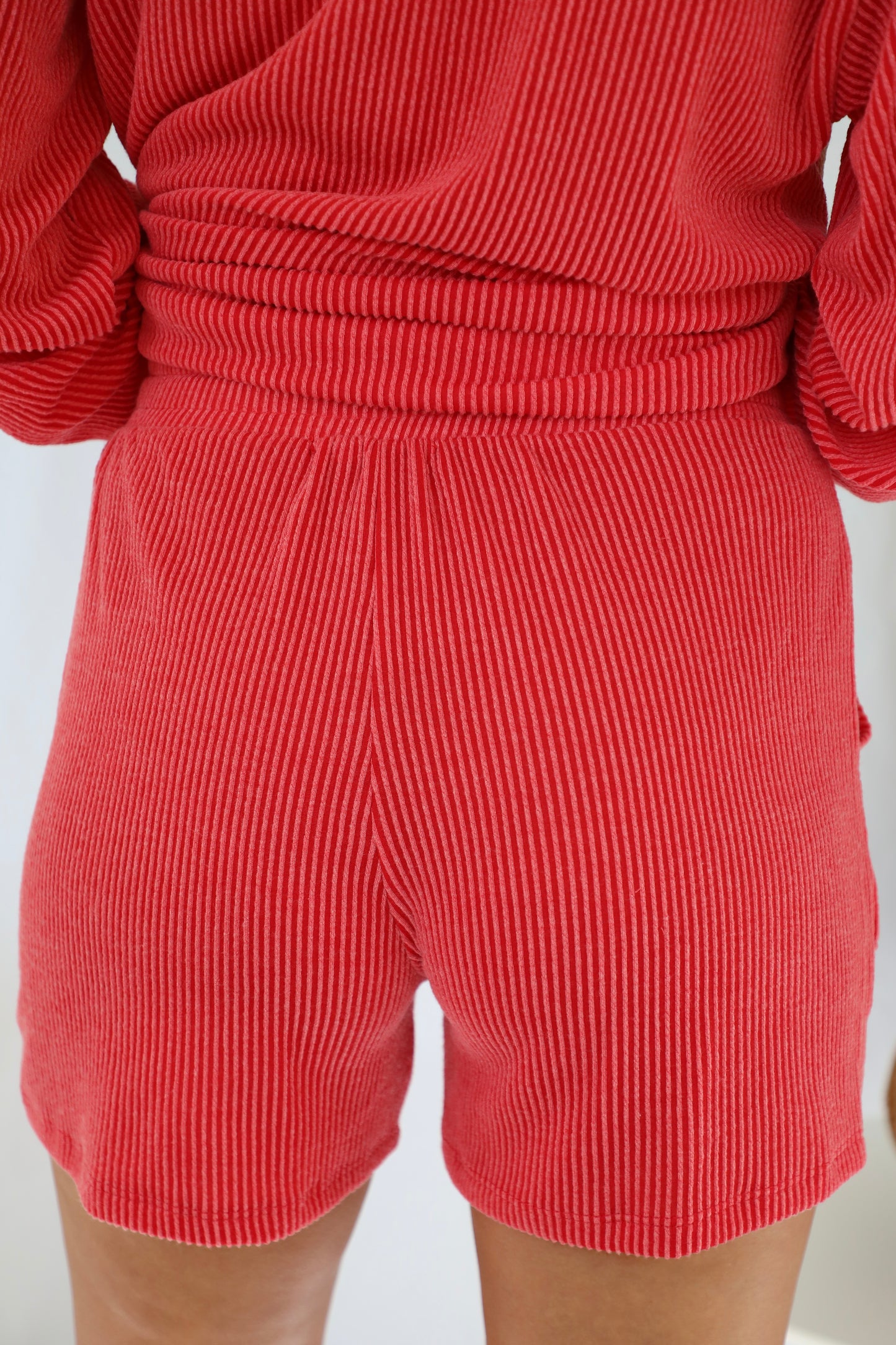 Ribbed Shorts With Pockets