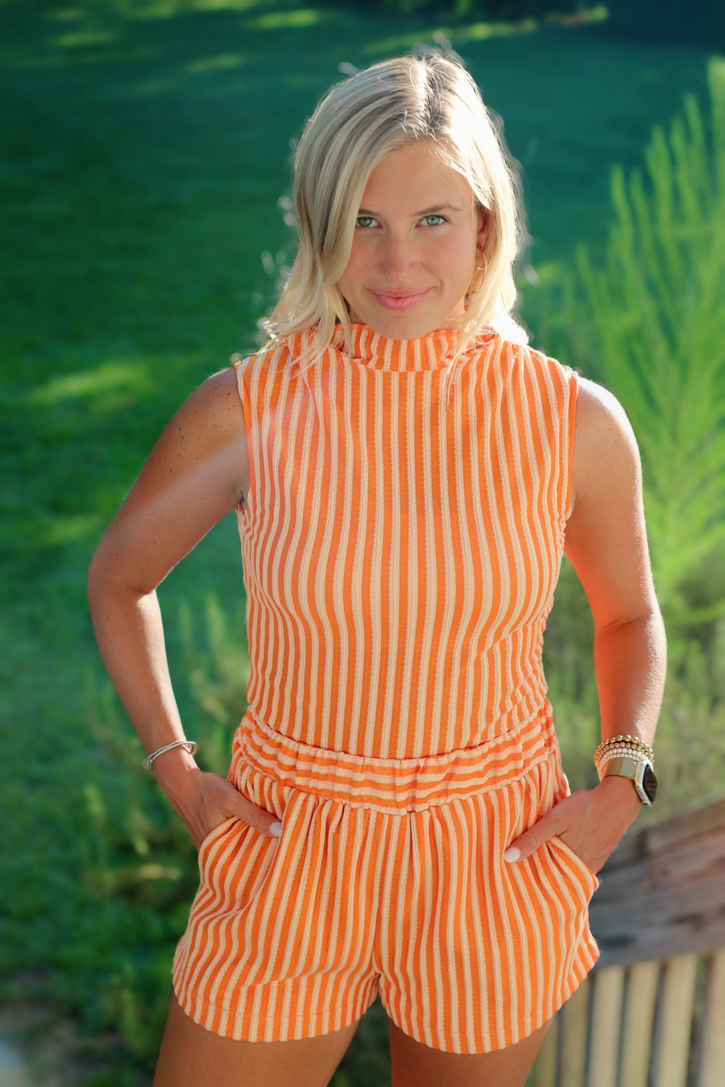 Sunny Glow Striped Set