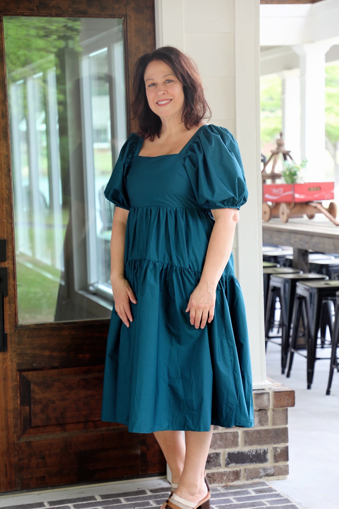 Tiered Dream Dress with Puff Sleeves