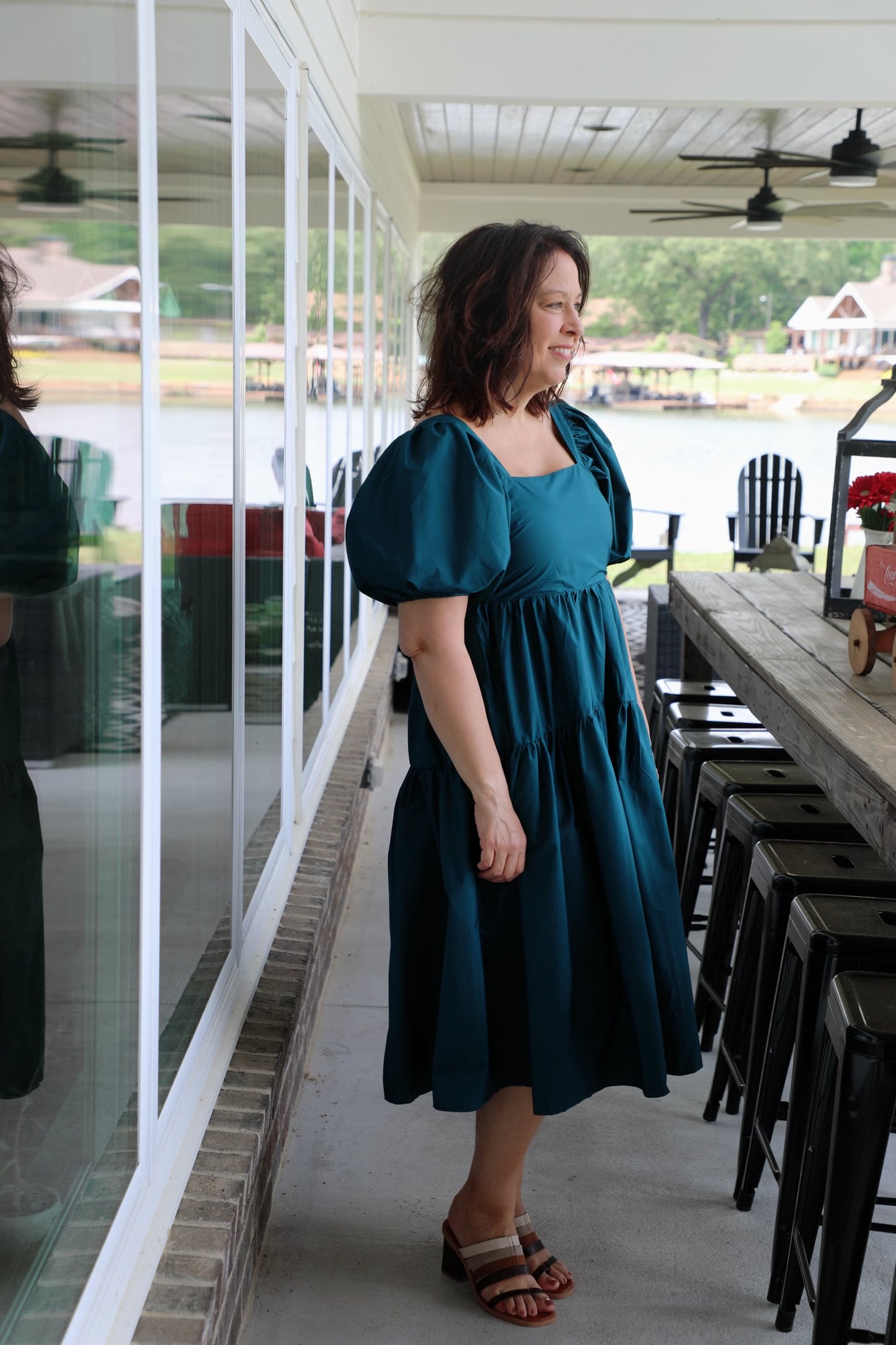 Tiered Dream Dress with Puff Sleeves