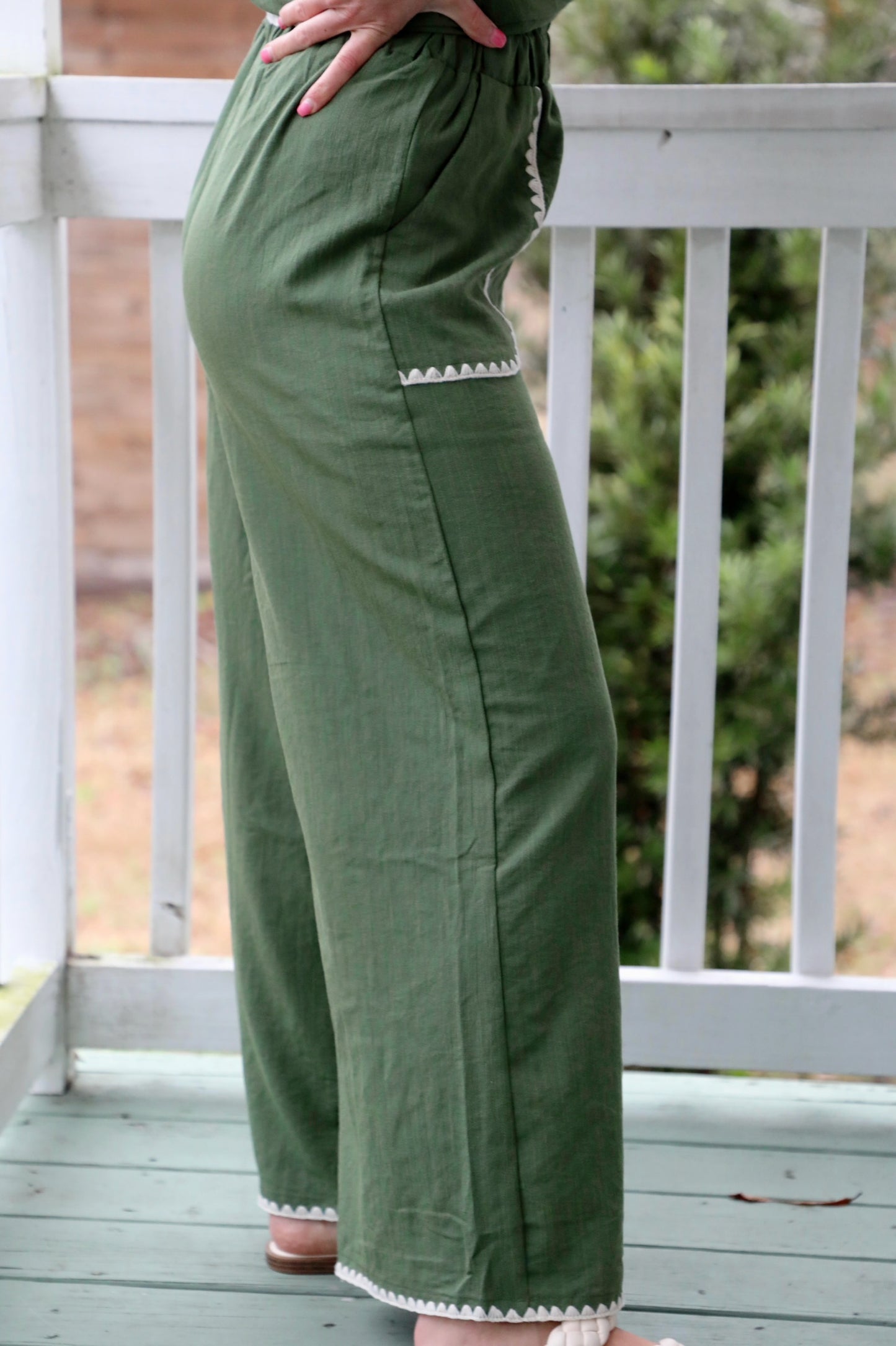 Garden Breeze Delicate Two Piece Set with Trim