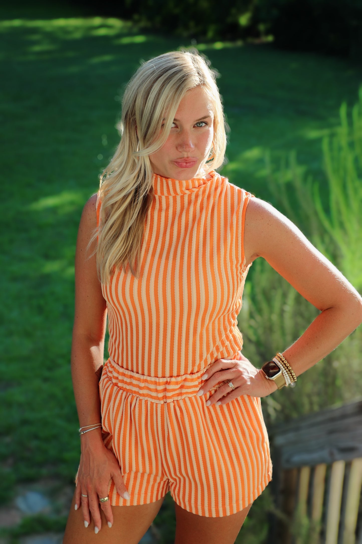 Sunny Glow Striped Set