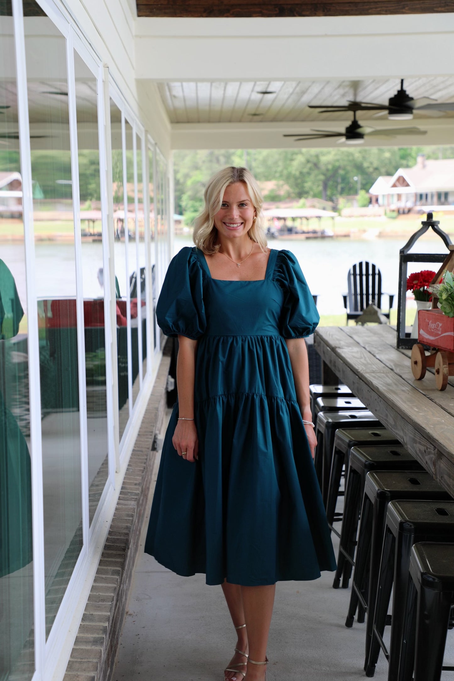 Tiered Dream Dress with Puff Sleeves