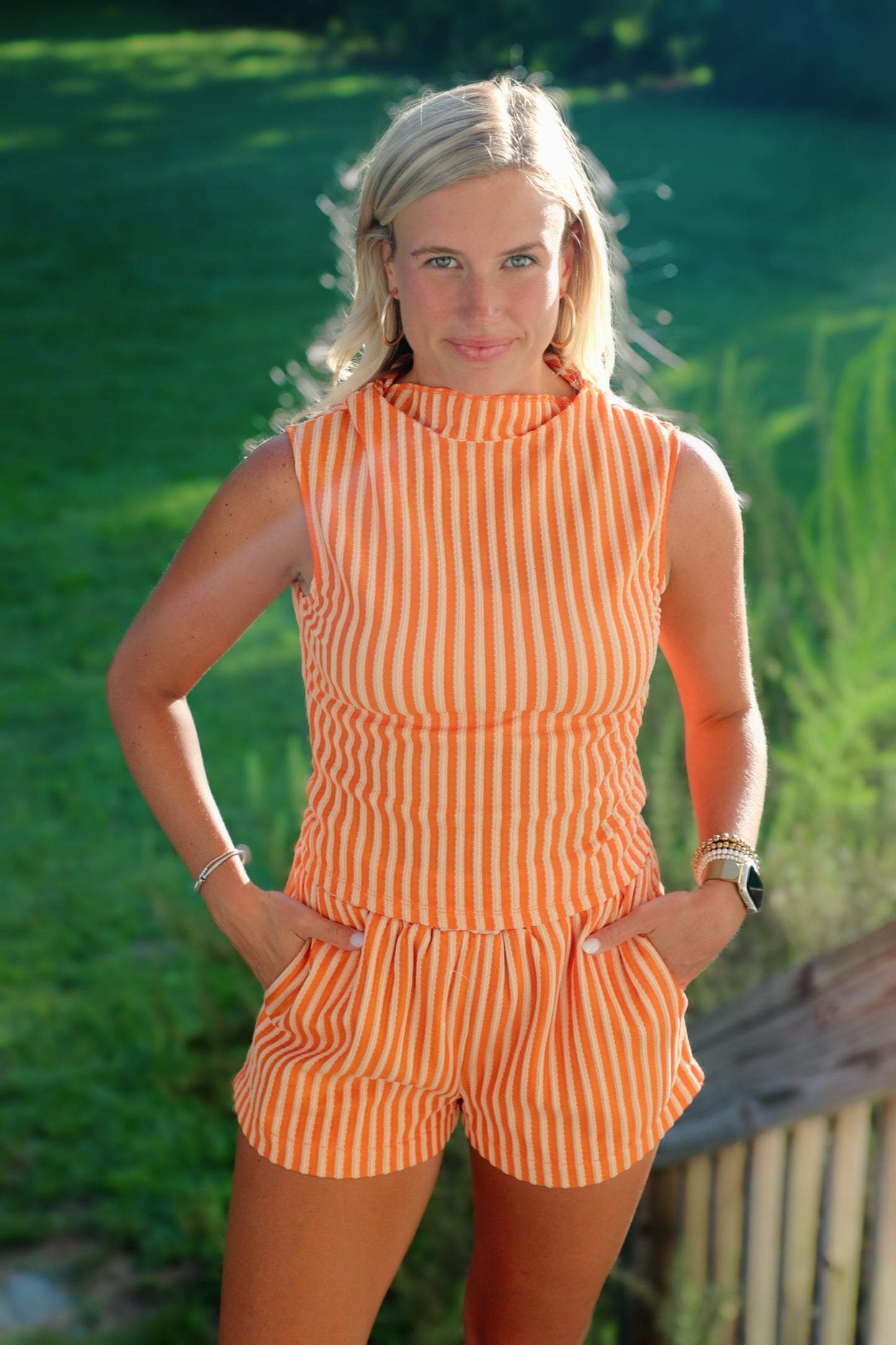 Sunny Glow Striped Set