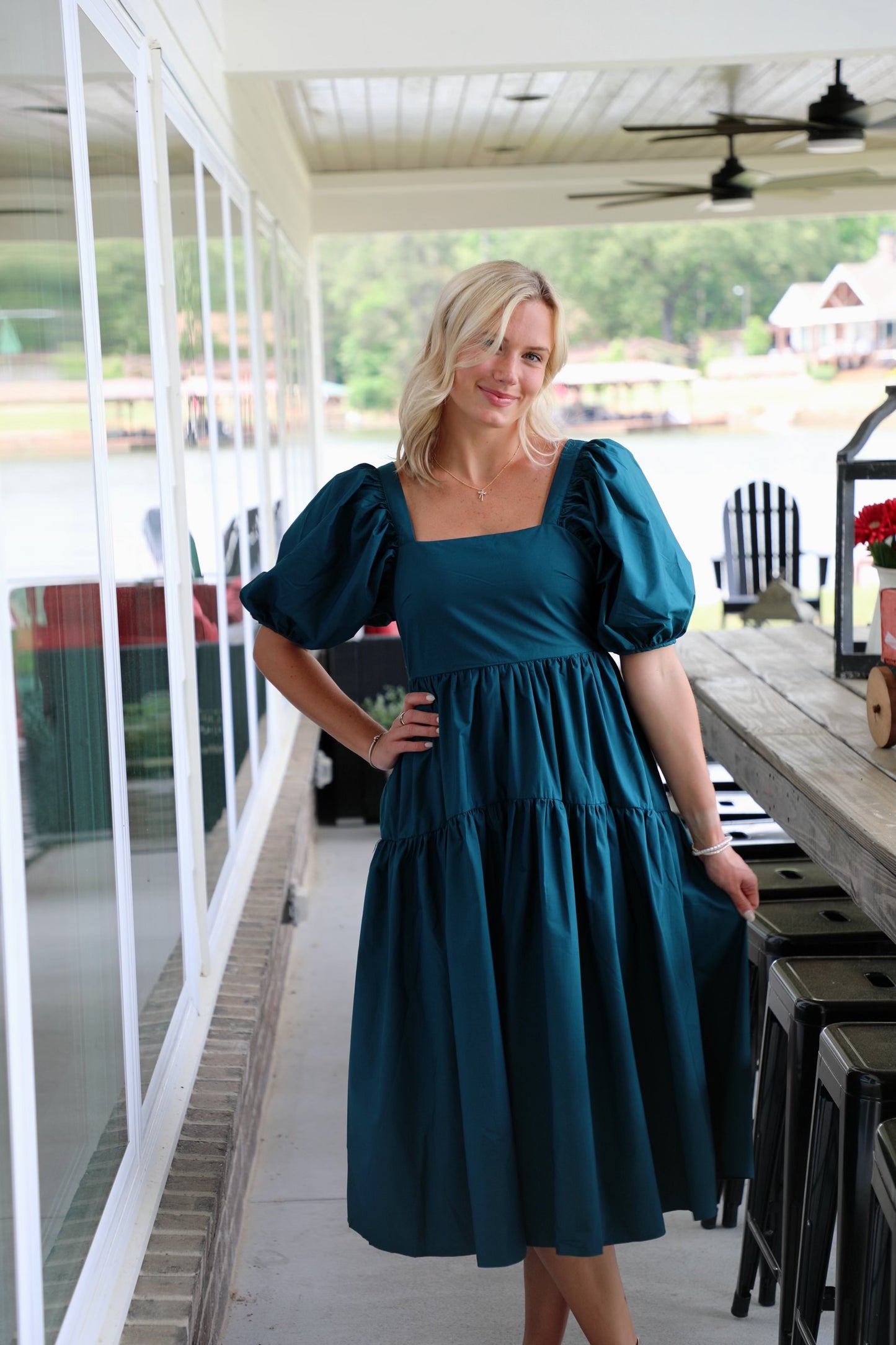 Tiered Dream Dress with Puff Sleeves