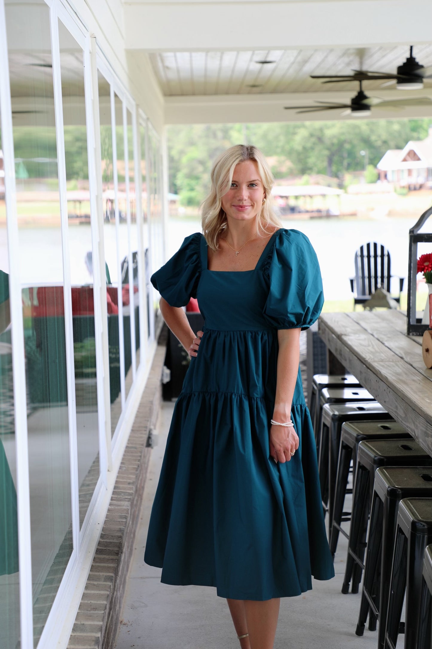 Tiered Dream Dress with Puff Sleeves