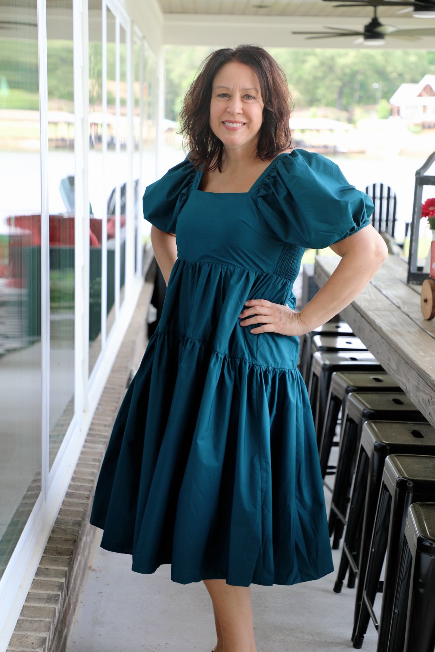 Tiered Dream Dress with Puff Sleeves