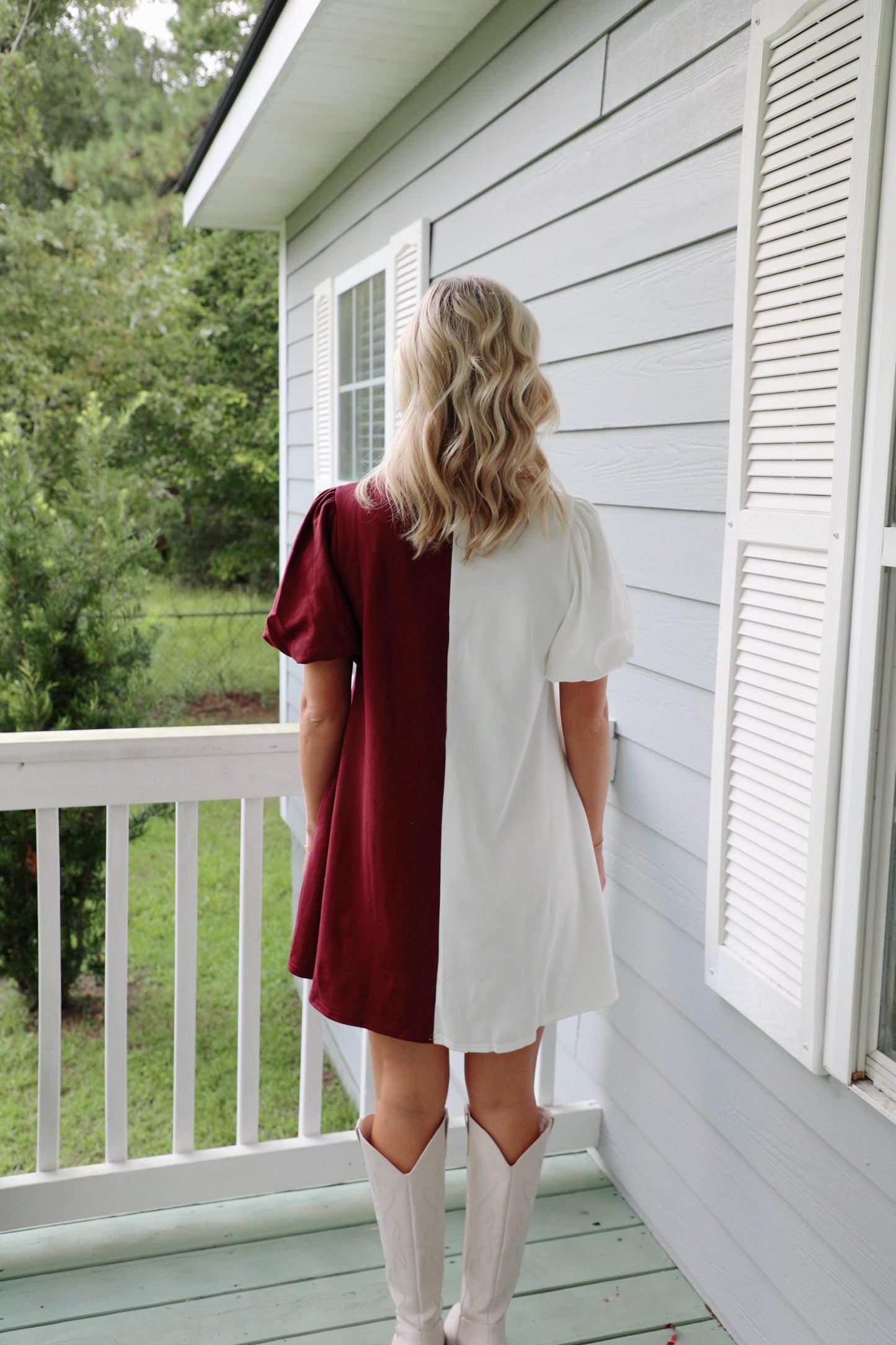 Game Day Helmet Towel & Sequins Embroidery Dress