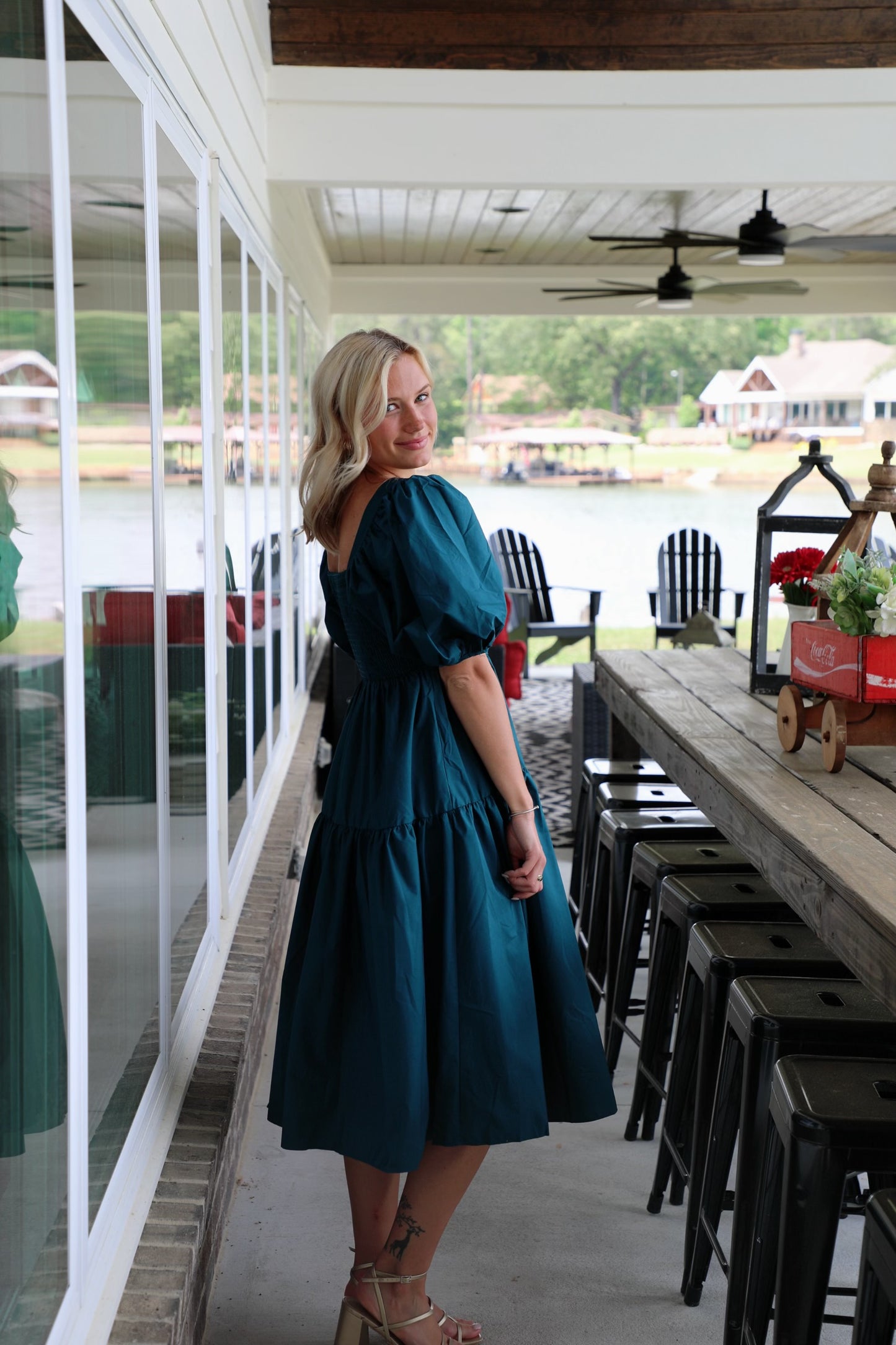 Tiered Dream Dress with Puff Sleeves
