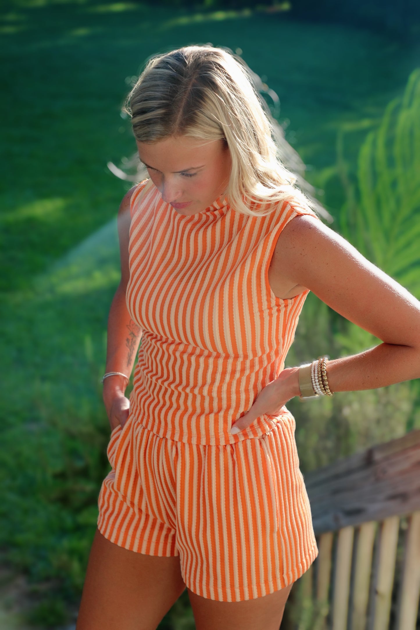 Sunny Glow Striped Set