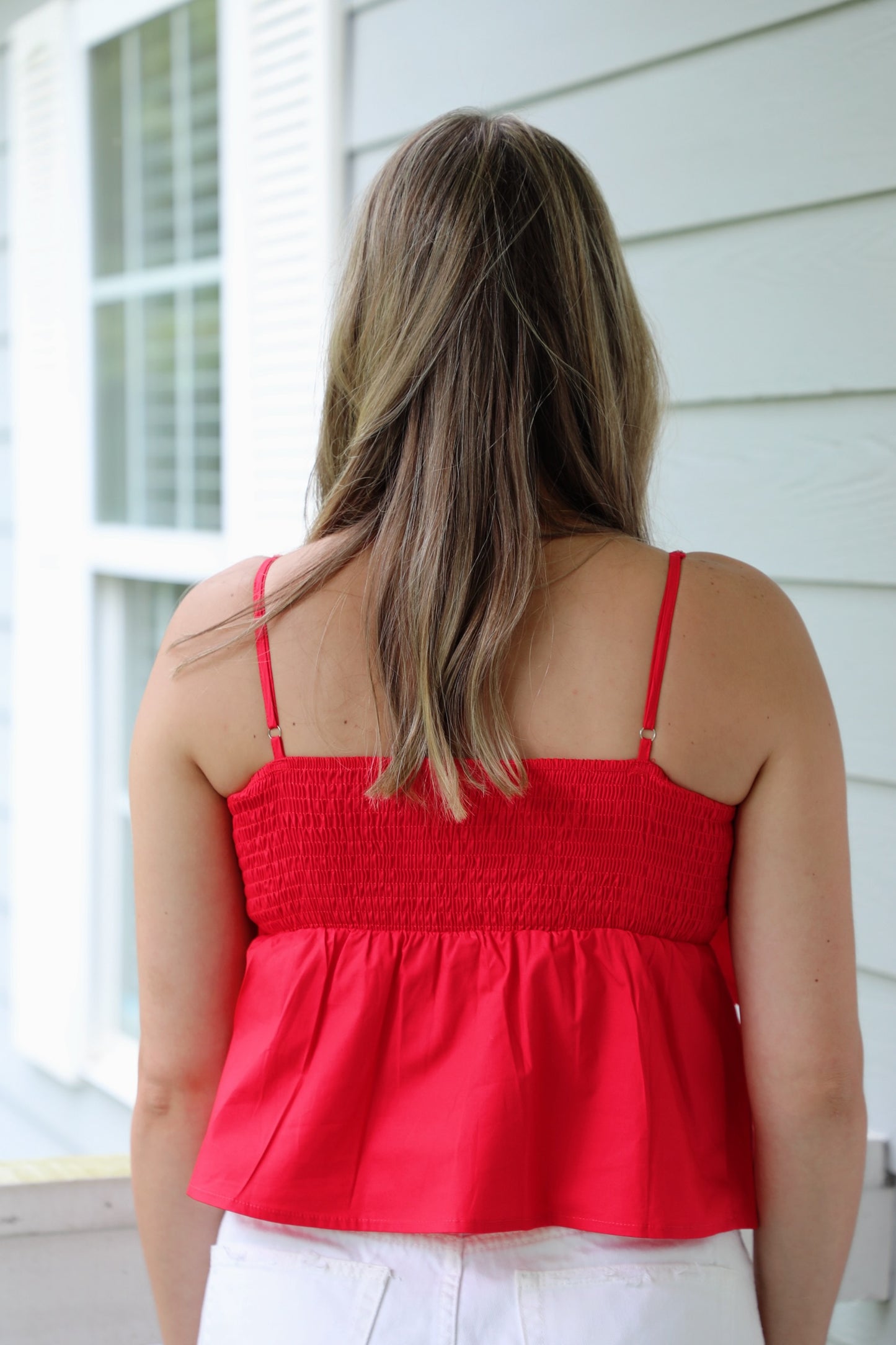Red Bow Tank Top