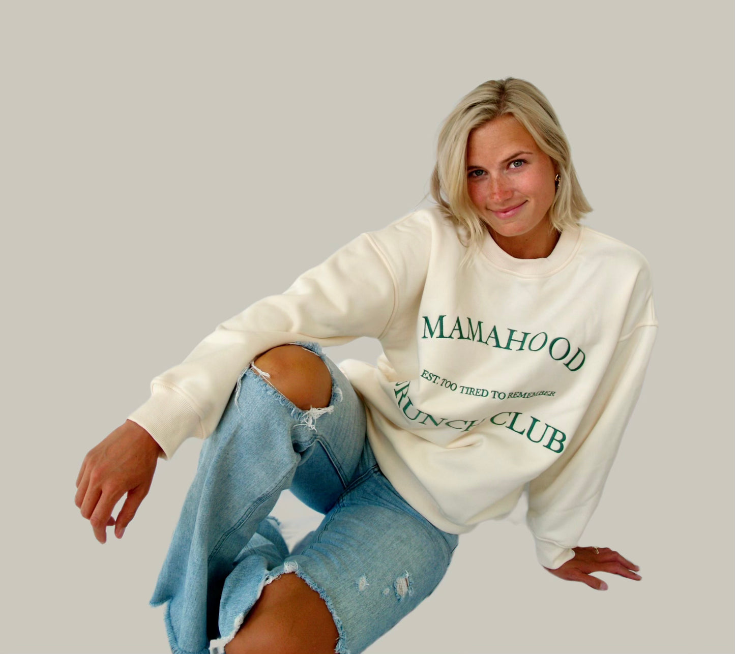 "MAMAHOOD" Fleece Sweatshirt