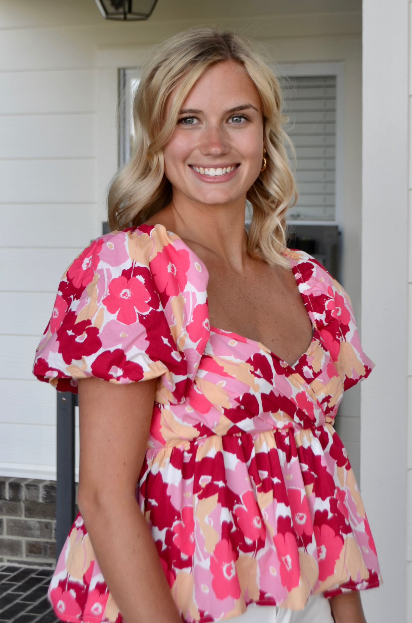 Pink Multi Floral Top