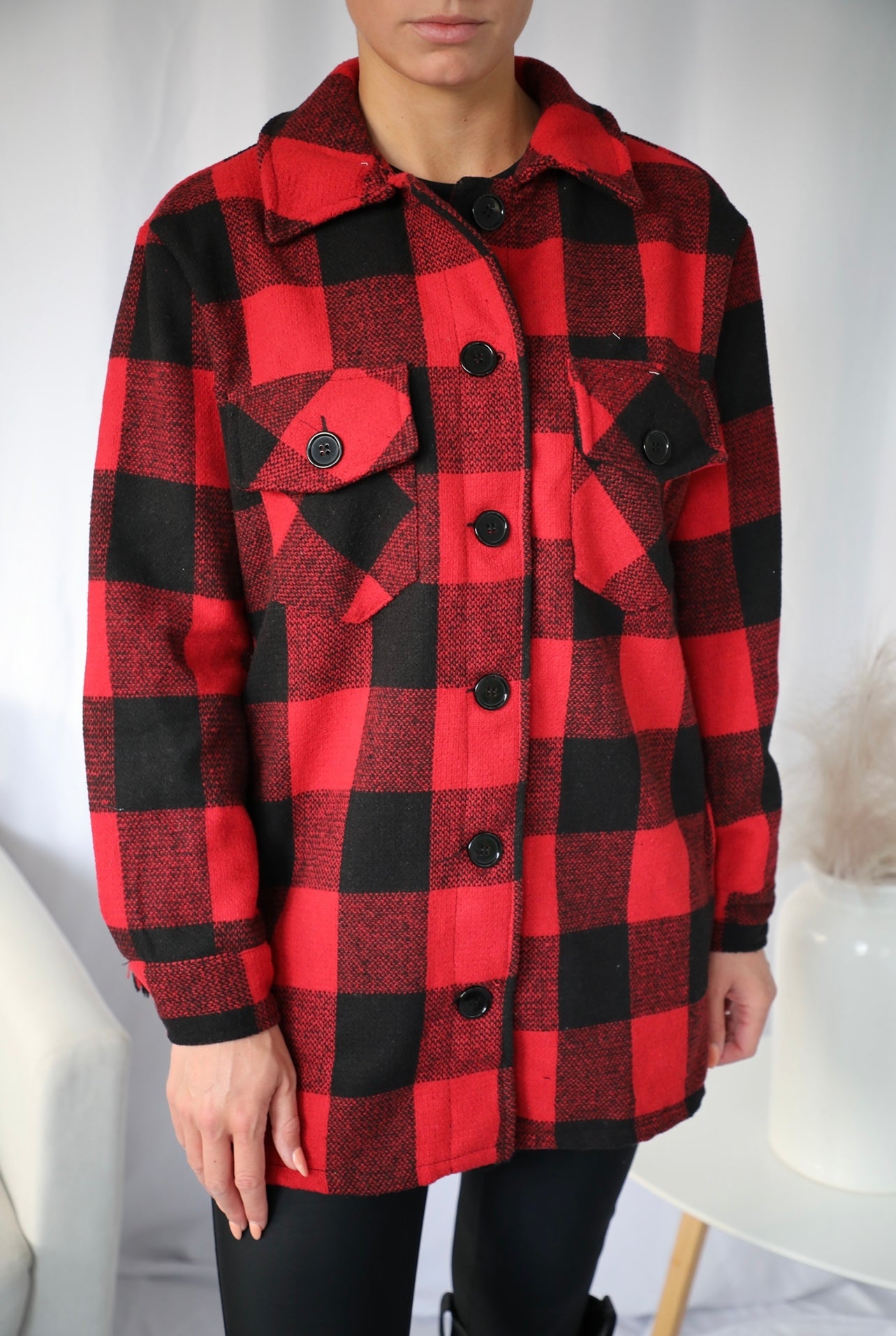 Red Checkered Coat