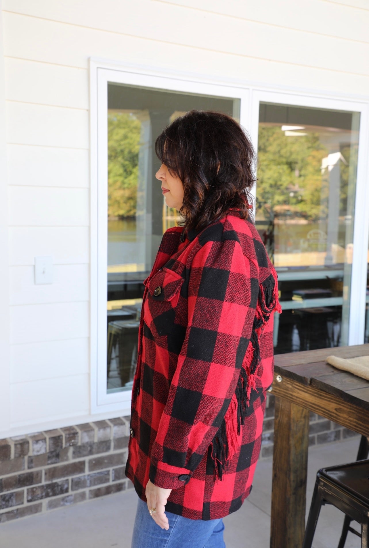 Red Checkered Coat