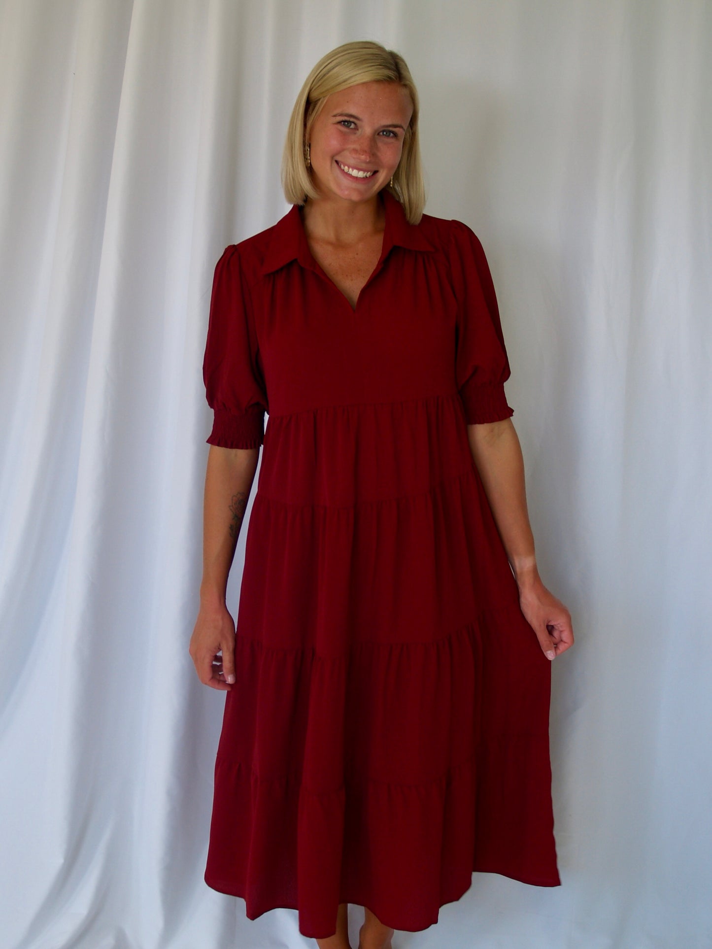 Collared Maxi Dress