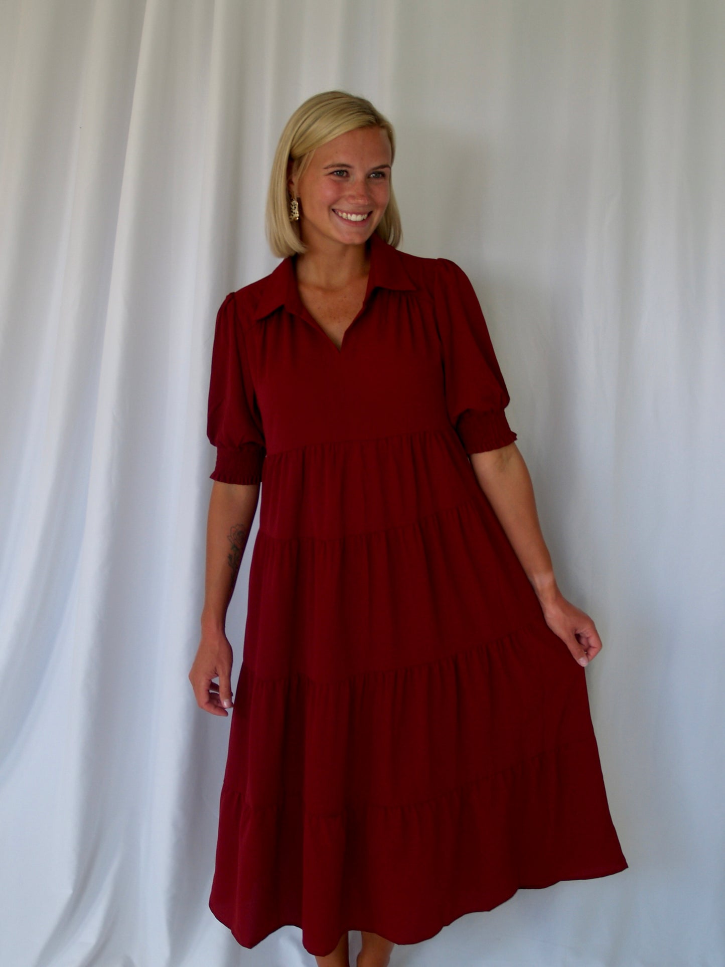 Collared Maxi Dress