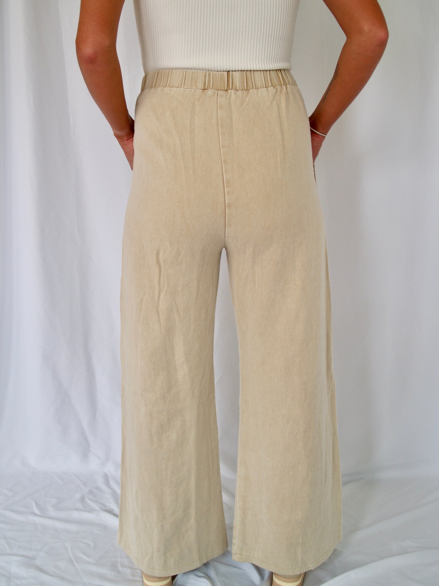 Stretch High Waisted Cargo Pants
