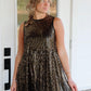 Sleeveless Sequin Flounce Dress