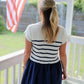 Navy Stripe Sweater Dress