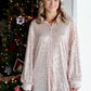 Oversized Sequin Tunic Dress