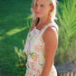 Printed Cropped Linen Set
