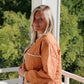 Quilted Lightweight Jacket with Scalloped Trim