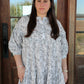 A-Line Tiered Floral Dress