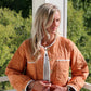 Quilted Lightweight Jacket with Scalloped Trim
