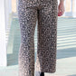 Leopard Wide Leg Pants