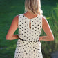 Polka Dot Cotton Set With Ric Rac Trim