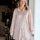 Oversized Sequin Tunic Dress