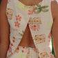 Printed Cropped Linen Set