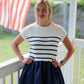 Navy Stripe Sweater Dress
