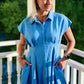 Collared Pintuck Harbor Dress