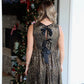 Sleeveless Sequin Flounce Dress