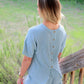 Sky Blue Ribbed Lounge Set