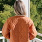 Quilted Lightweight Jacket with Scalloped Trim