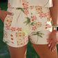 Printed Cropped Linen Set