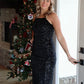 Sequin Cami Midi Dress