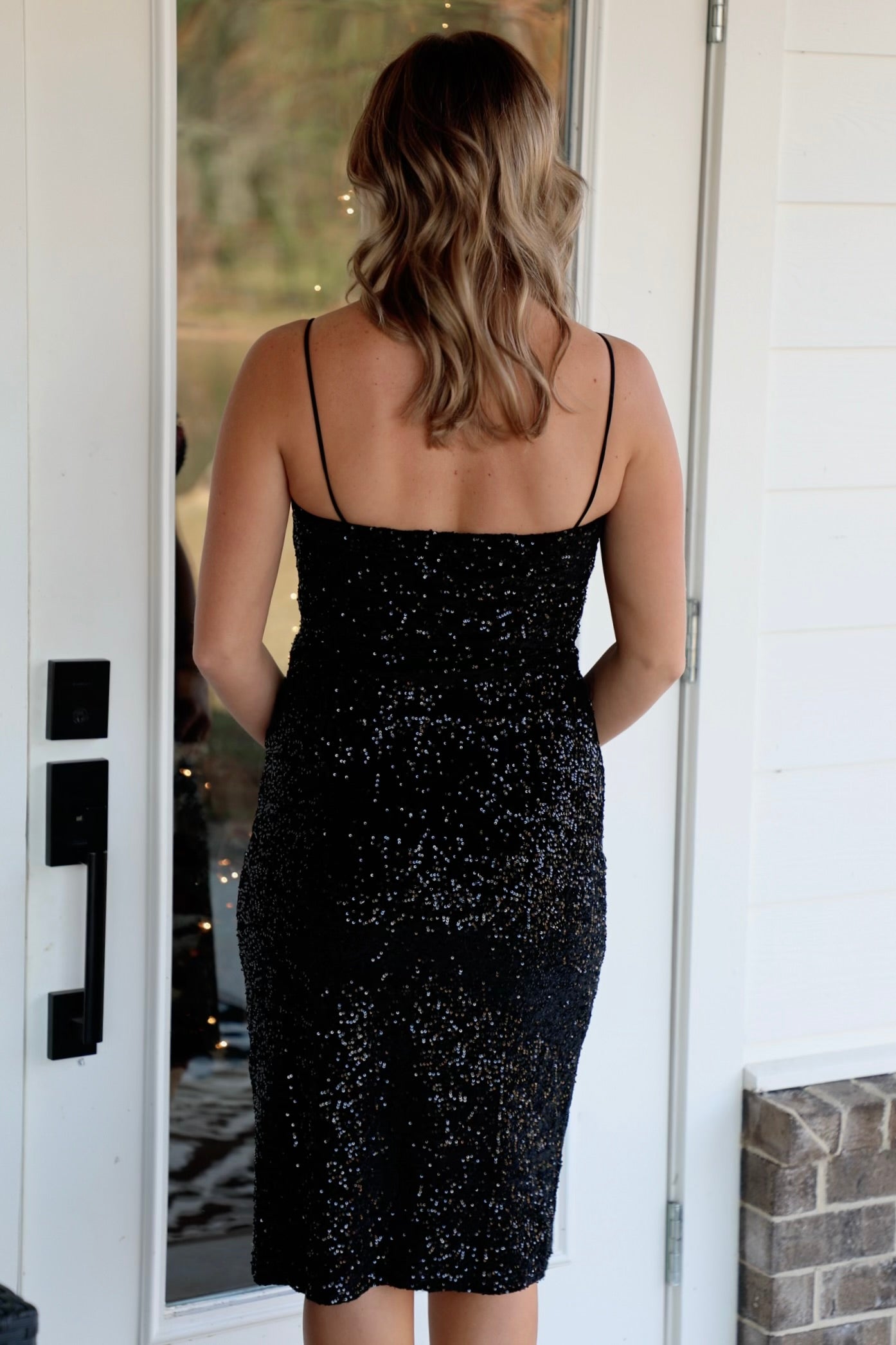 Sequin Cami Midi Dress