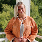 Quilted Lightweight Jacket with Scalloped Trim