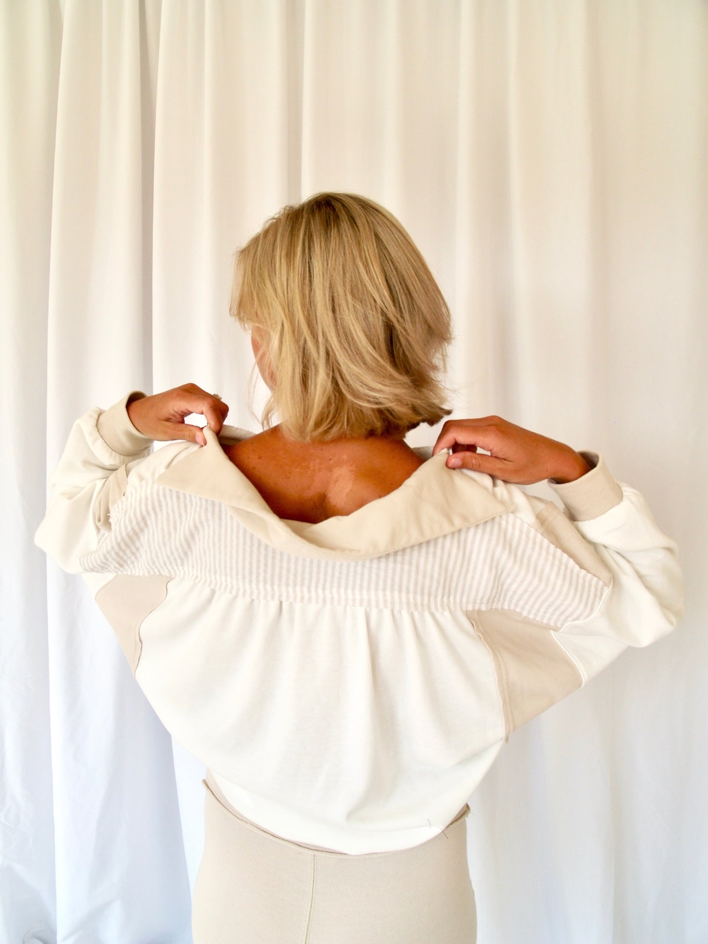 Cotton Terry Slouchy Top