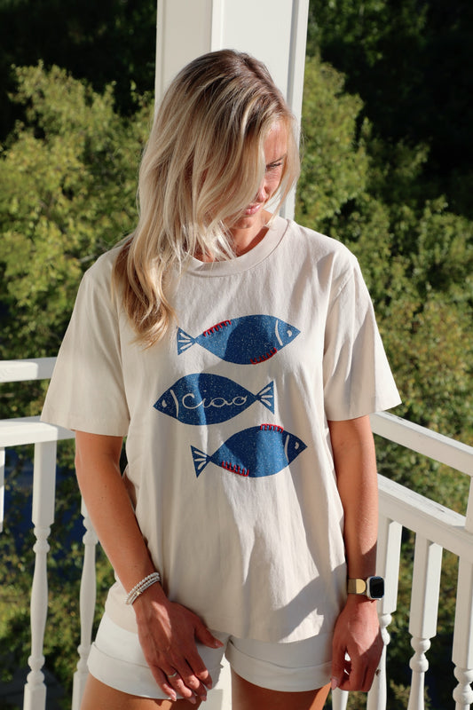 “Ciao” Fish Graphic Tee