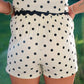 Polka Dot Cotton Set With Ric Rac Trim