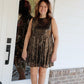 Sleeveless Sequin Flounce Dress