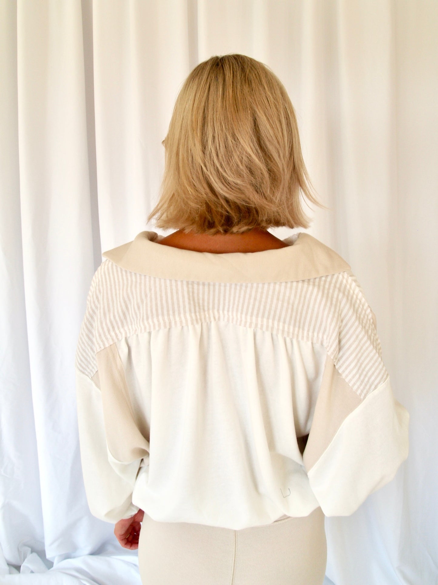 Cotton Terry Slouchy Top