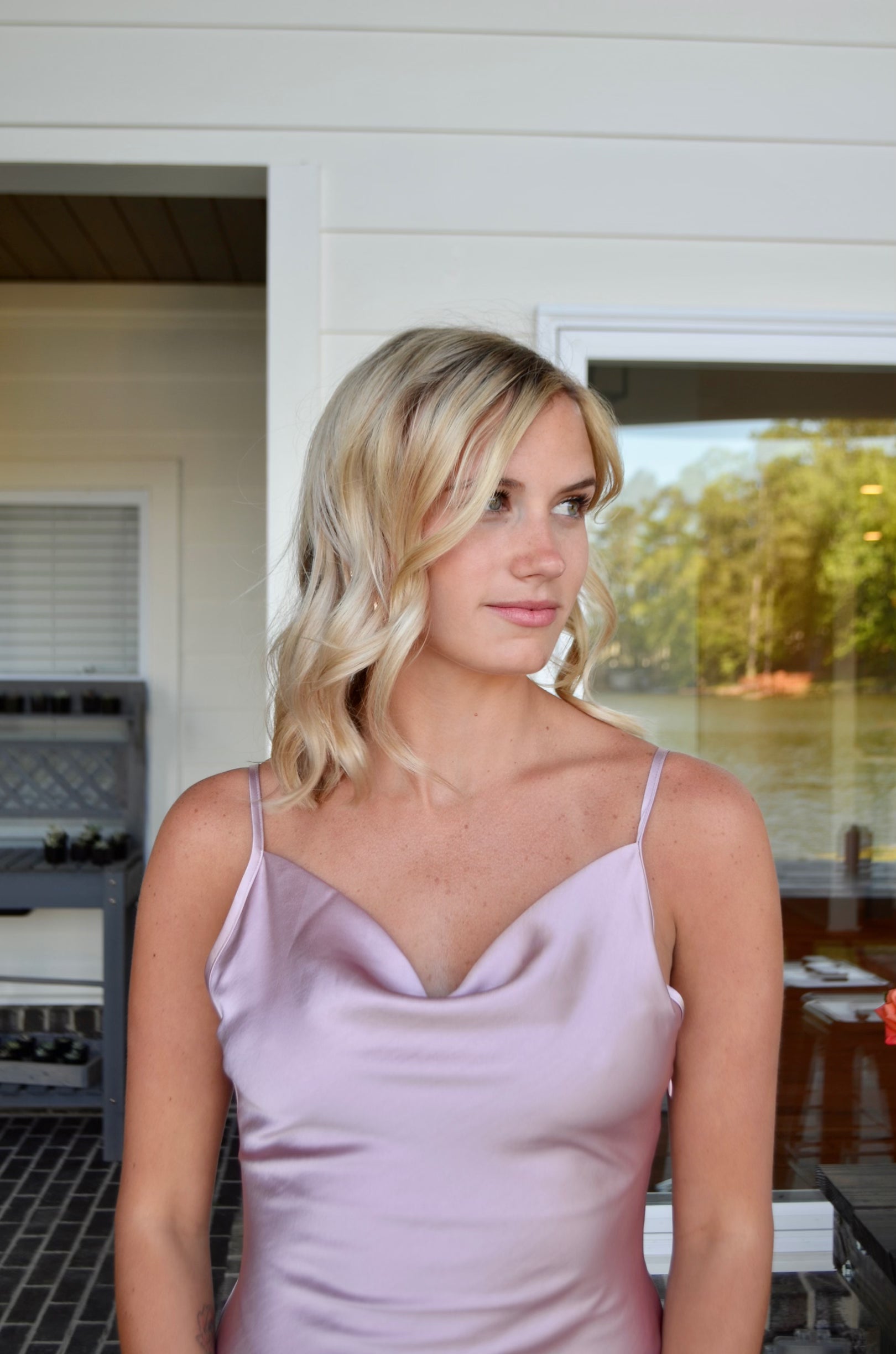 Silky Bodycon Dress | Pink Satin Dress | Shuggie & Co Small / Dusty Pink Silky Bodycon Dress | Pink Satin Dress | Shuggie & Co Small / Dusty Pink